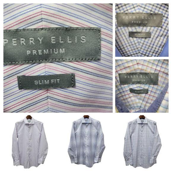 Perry Ellis Premium Men's Slim-Fit Plaid Dress Shirt Size 16 34-35 NWOT Lot  Of 3 is available for purchase on au PAY Market - Imported Goods Online  Store Co.Ltd. | au PAY